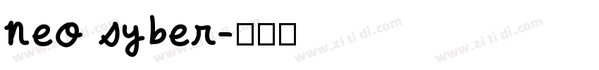 neo syber字体转换